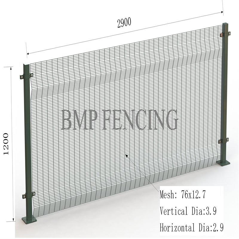 PVC coated Clear View Fence 