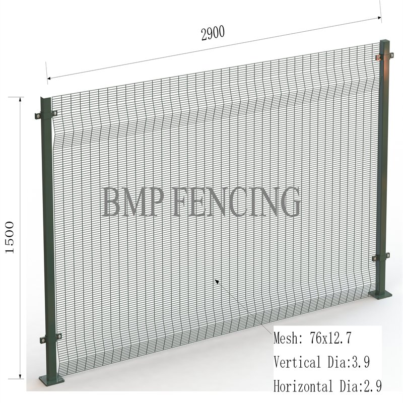 PVC coated Clear View Fence 