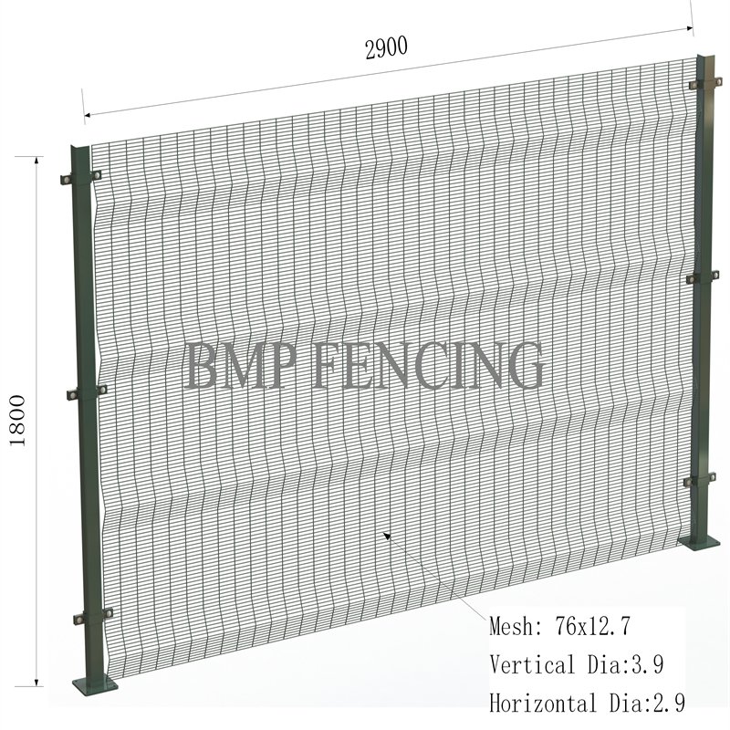 PVC coated Clear View Fence 