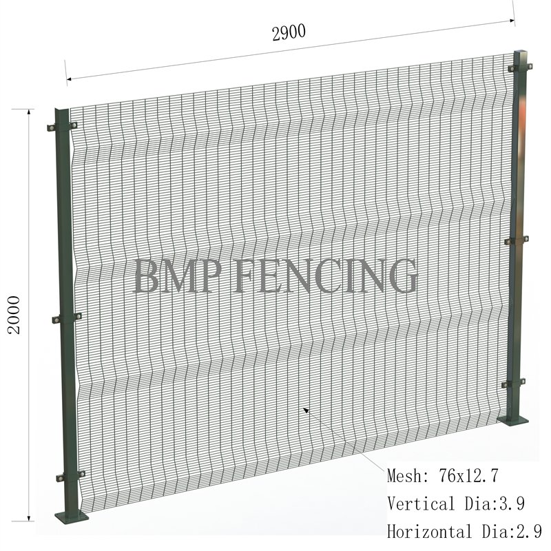 PVC coated Clear View Fence 