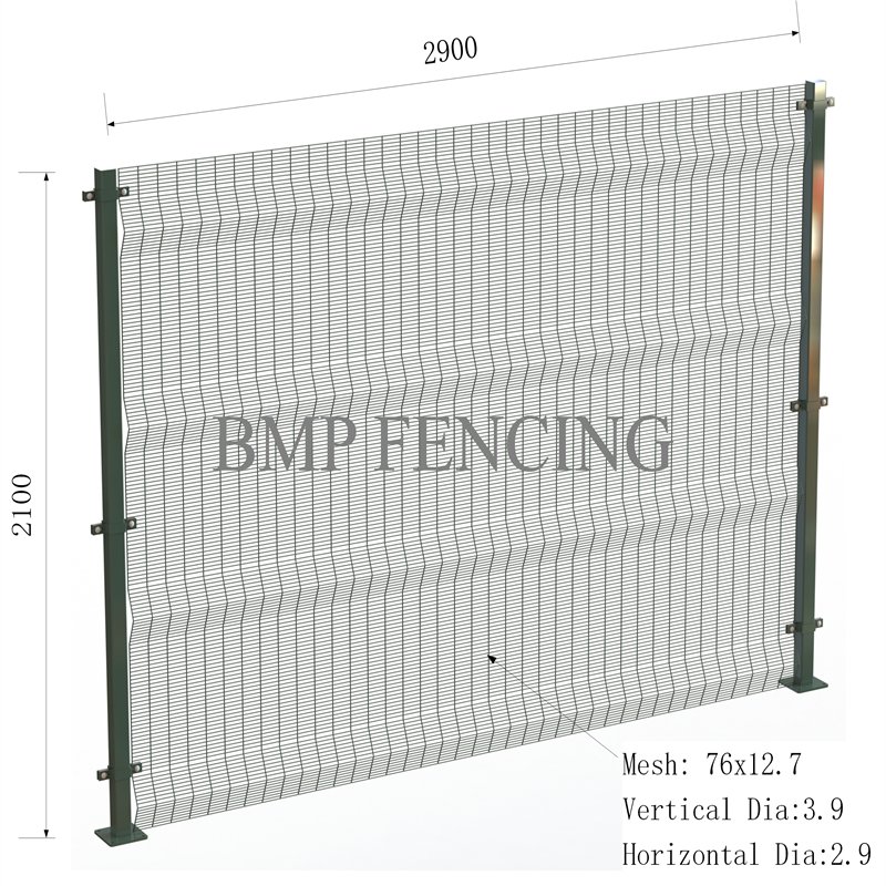 PVC coated Clear View Fence 