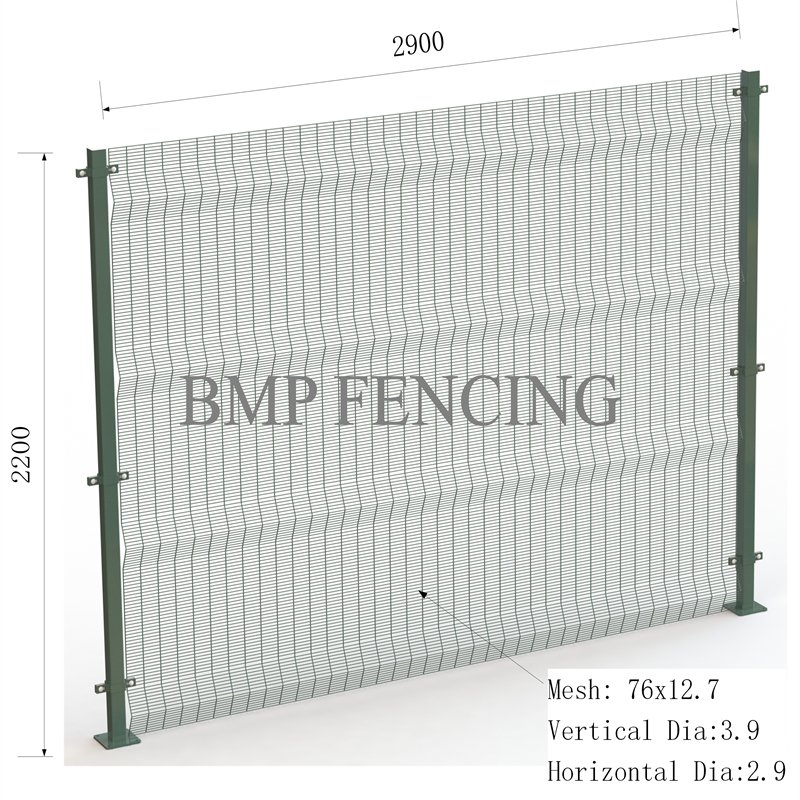 PVC coated Clear View Fence 
