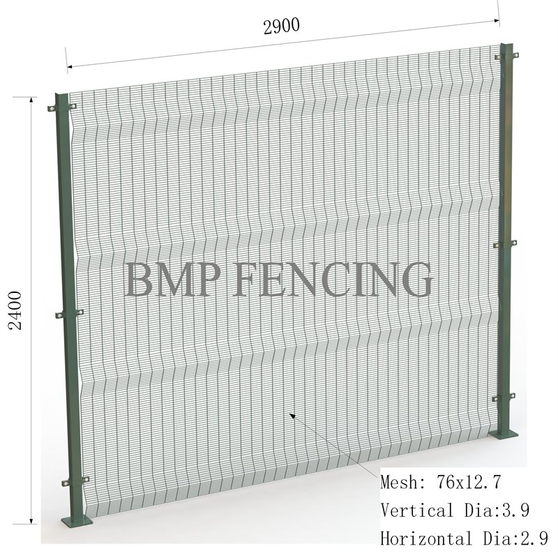 PVC coated Clear View Fence 