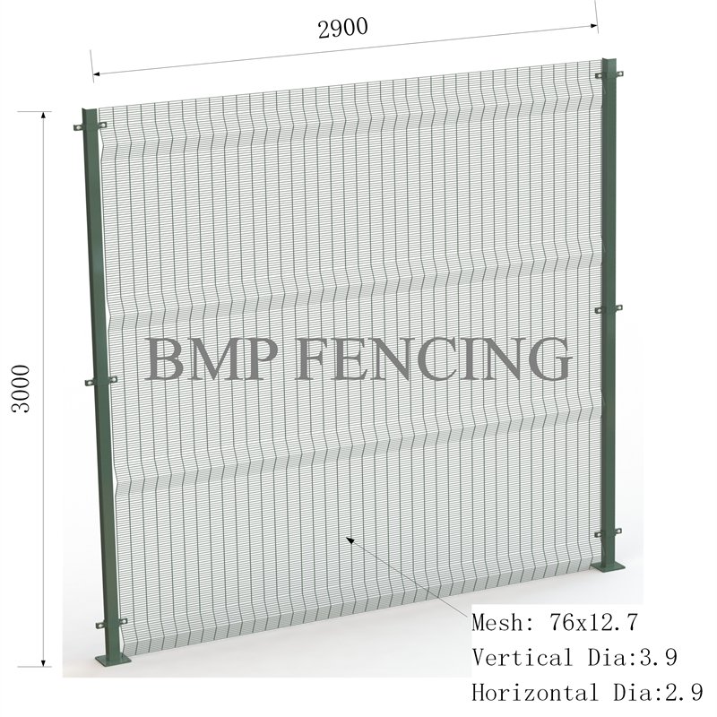 PVC coated Clear View Fence 