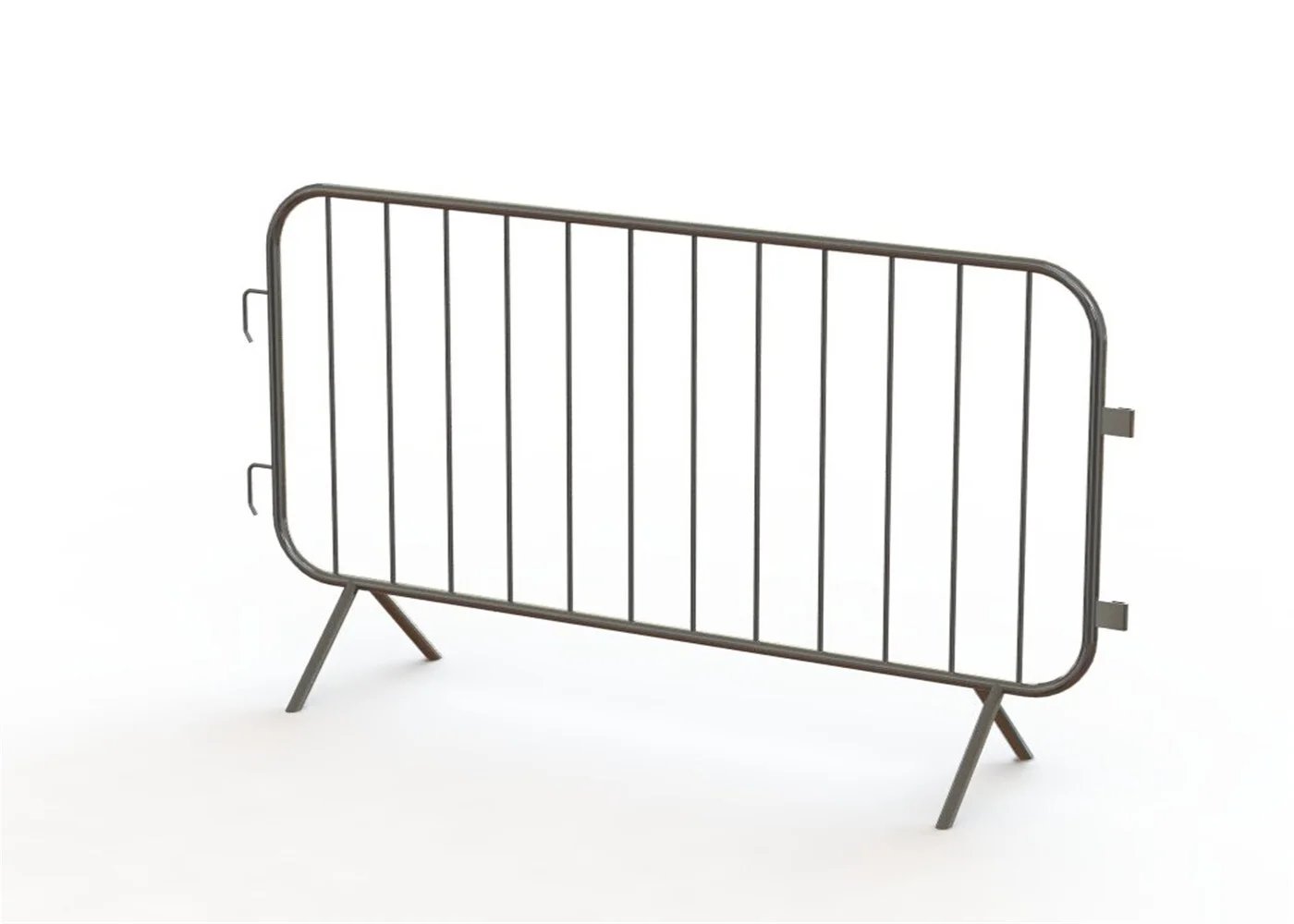 Bridge Design 35mm outer tubing crowd control barriers 1090mm*2500mm upright 16mm hot dipped galvanized