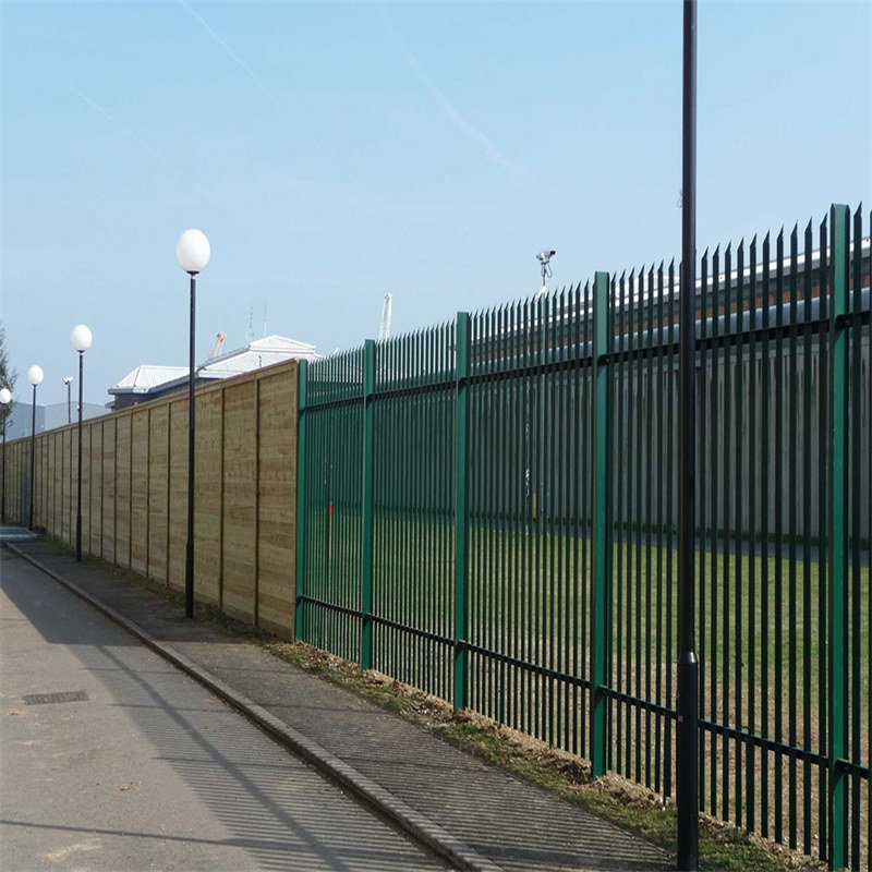 Galvanised palisade fencing manufacturing and panel components