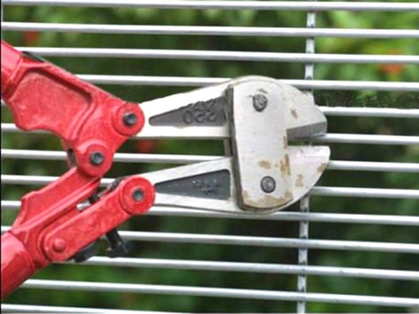 358 welded mesh panel illustrating narrow security openings