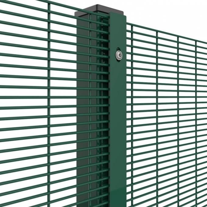 Clear Fence flat bar clamp option for welded security mesh