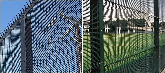 All view fencing welded anti-climb mesh panel for perimeter security