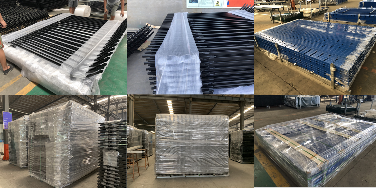 Original export packing illustration for palisade fence components