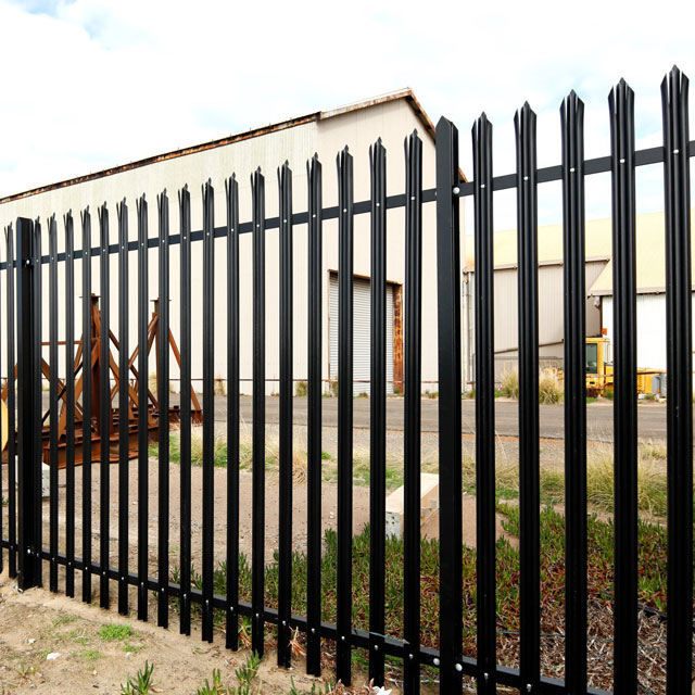 Palisade steel fencing product example six