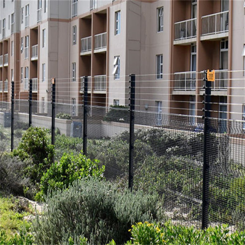 Original clear view fence application photograph for property security and visibility