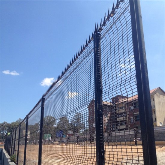 BMP original clearvu fence steel support and fixing reference photograph
