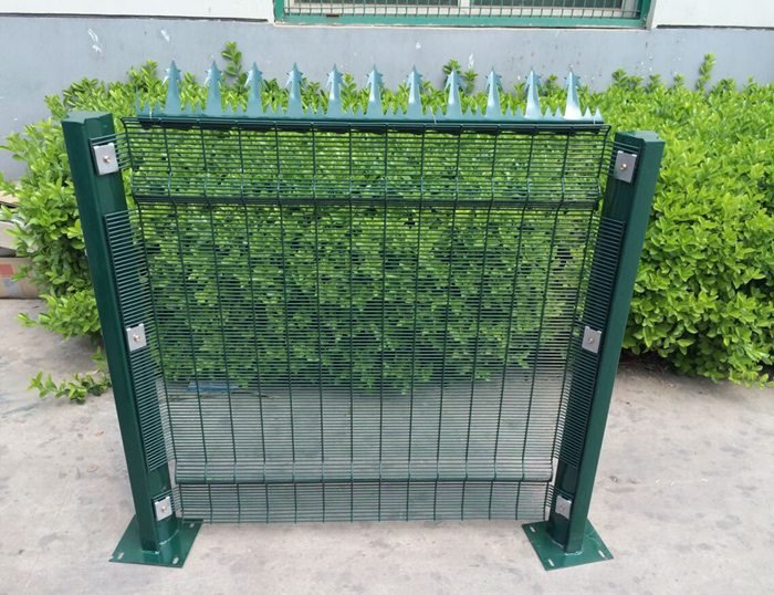 Clear view fence product and security fencing components