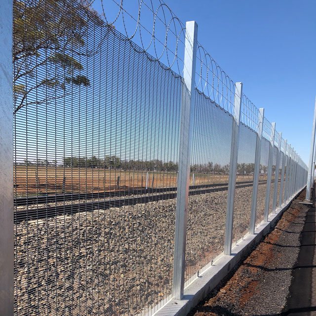 ClearVu security fence product reference image for material and design discussions