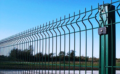 Welded 3D fence panel reference image for receiving inspection and visual quality checks