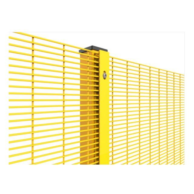 Original BMP powder-coated 358 security fence panel colour example one
