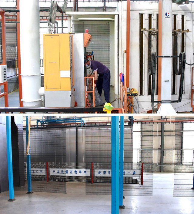 Original welded security fence production and panel inspection reference photograph