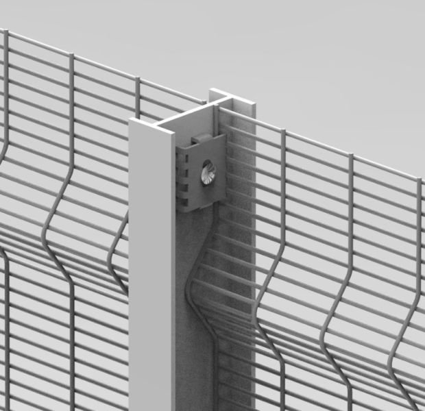 BMP high-security ClearVu fence product reference showing the steel perimeter configuration