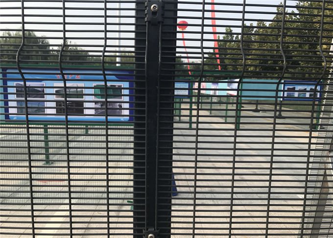 Original BMP 358 welded steel security fence panel product photograph