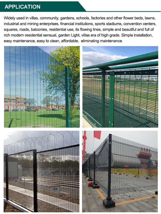 BMP original 358 fence application image for industrial perimeter security