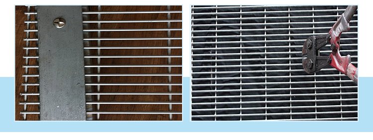 Original BMP high-security ClearVu welded mesh fence product reference photograph