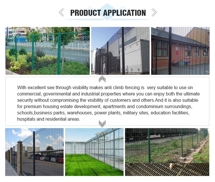 Original BMP high-security welded steel fence panel and perimeter reference photograph