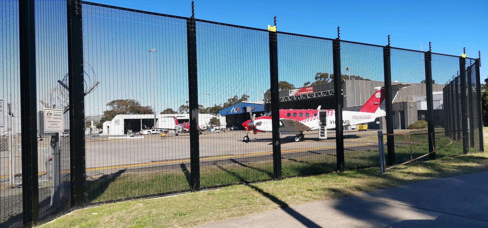 Clearvu Fence high-security welded steel mesh panel reference for South African perimeter protection