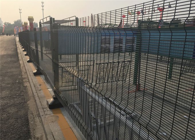 Original BMP ClearVu fence panels and foundations reference photograph for installation planning