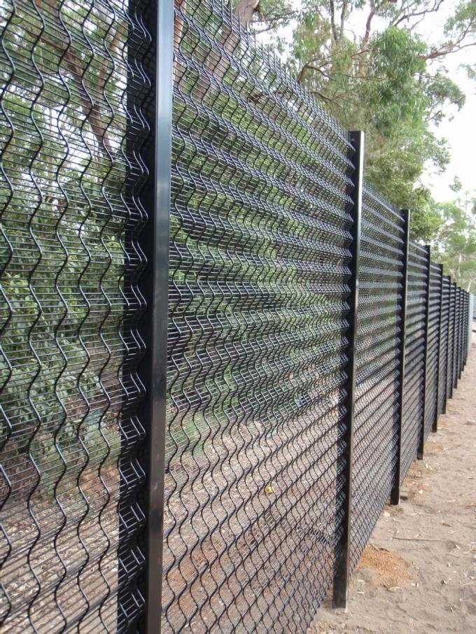 358 high-security welded mesh fence panel for industrial perimeter protection