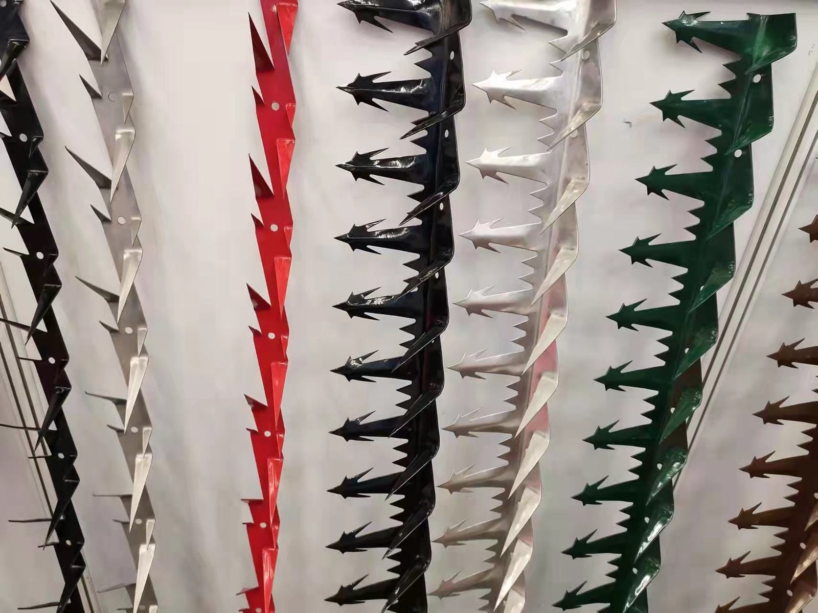 Original BMP wall security spike product display for perimeter topping inspection