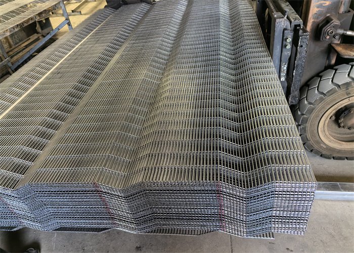 Original BMP clear view fencing manufacturing image showing security fencing product reference