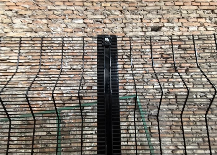 Original BMP factory product photograph for welded 358 clear view fencing material review