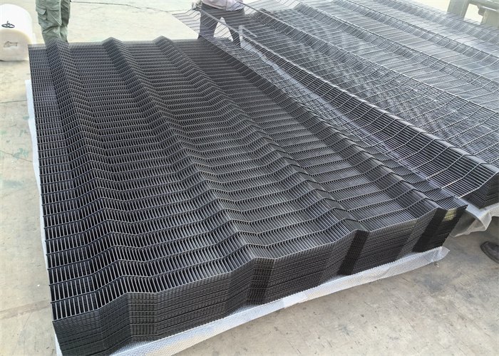 Clear view fence Boksburg steel mesh security fencing reference showing panel construction and protective finish