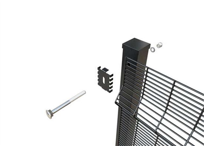 358 welded security fence panel product reference illustrating steel mesh and protective finish