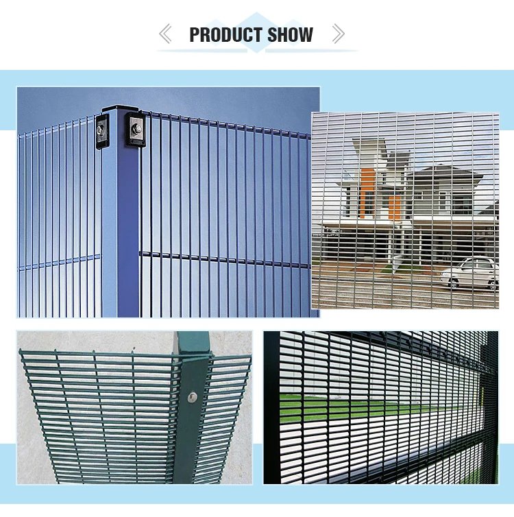 358 security mesh fencing panel with narrow anti-climb apertures