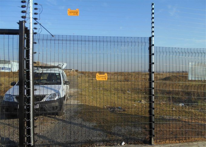 358 security fence original product reference photograph showing welded mesh panel details