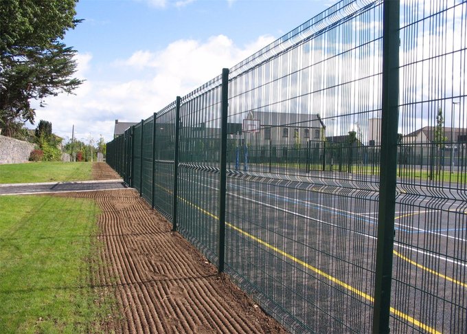 358 welded security mesh original photograph showing fence construction and protective finishing