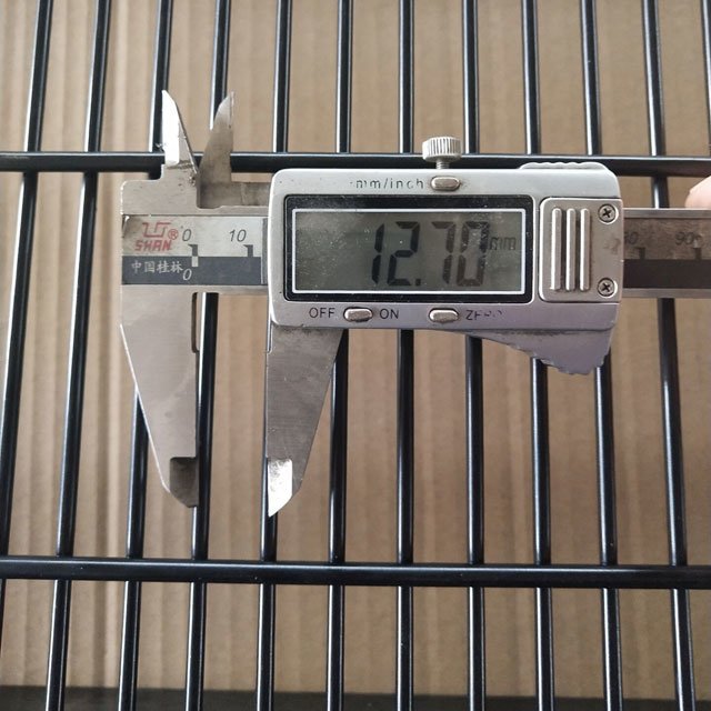 358 ClearVu welded security fence panel showing rigid steel mesh construction