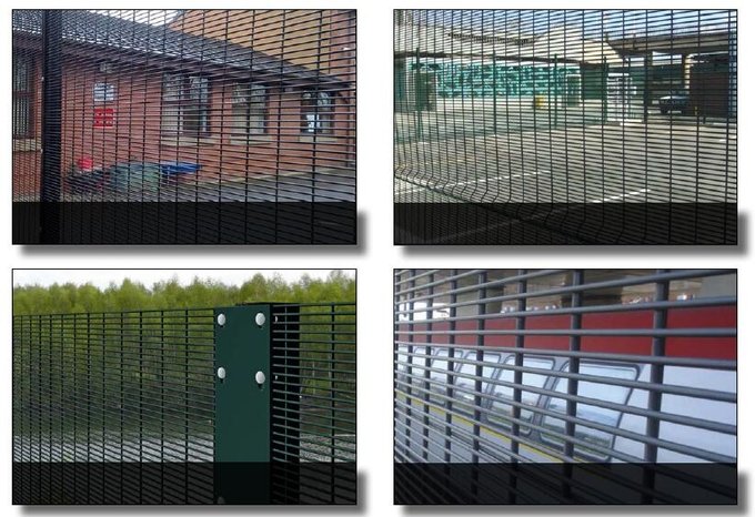 358 welded security mesh fence application for commercial and institutional perimeter protection