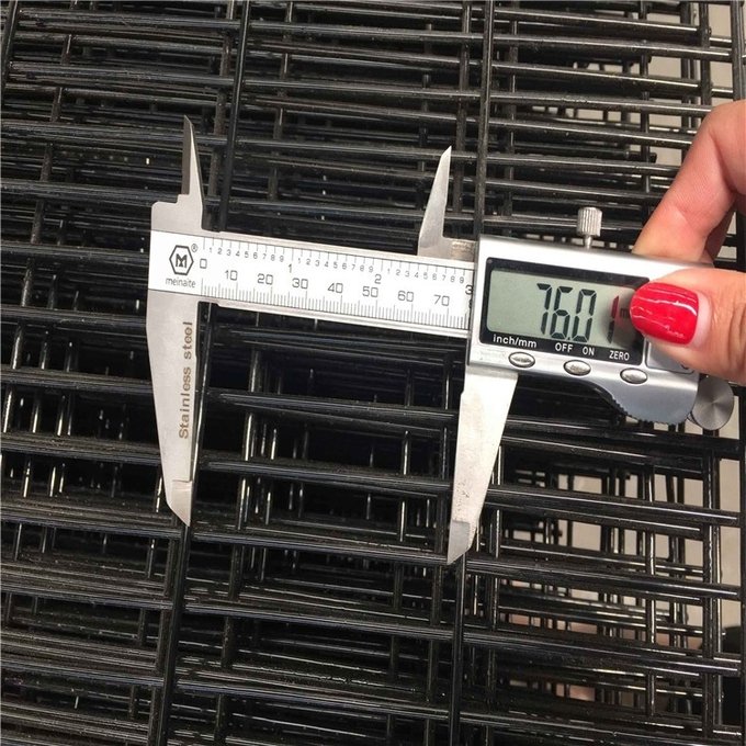 358 security fence panels displaying fine rectangular welded steel mesh