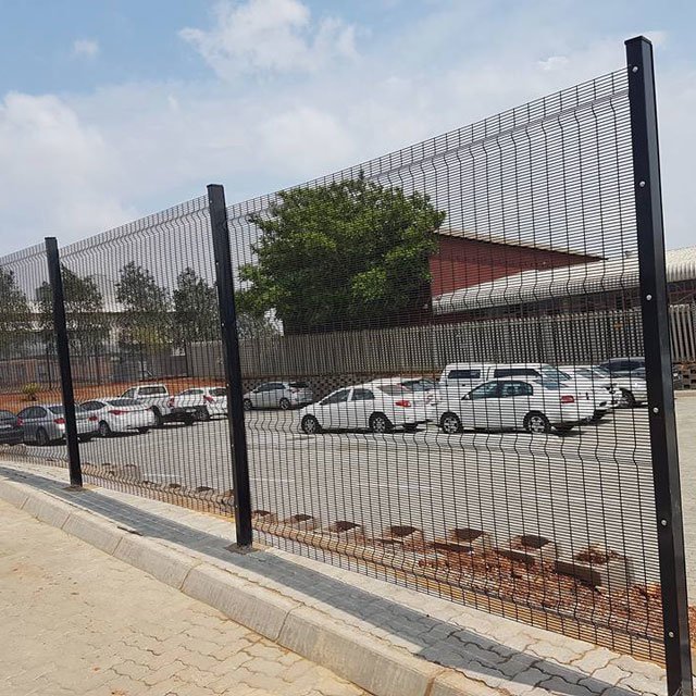 High-security welded ClearVu mesh fencing for industrial and infrastructure boundaries