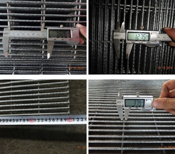ClearVu fence welded mesh panel after welding before powder coating during BMP manufacturing