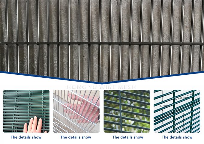 358 weldmesh fencing high security welded panel with narrow rectangular openings
