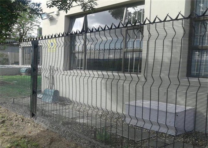 358 weldmesh fencing panel showing security mesh construction and protective finish
