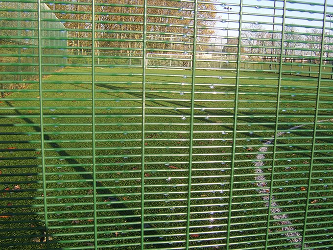358 weldmesh fencing welded steel security panel showing product construction and surface finish