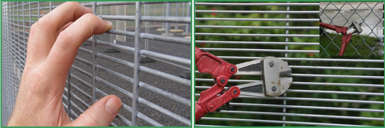 Clear view fence in Zambia welded anti-climb security panel reference