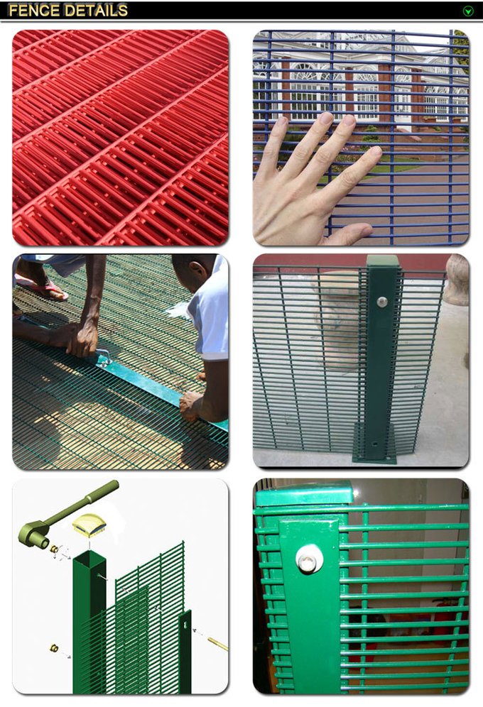 Clearview fencing product construction and security mesh details