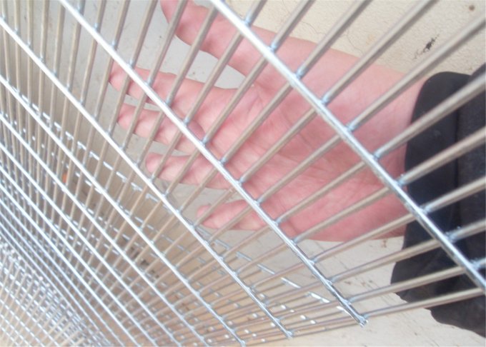 358 welded security fence panel with protective polyester coating