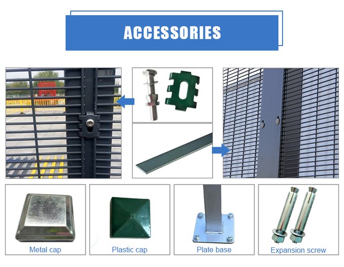Clearvu security fence accessories and connecting hardware product reference